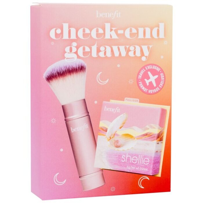 Benefit Cheek-end Getaway Set Shellie Blush 6gr/multitasking Brush 6g