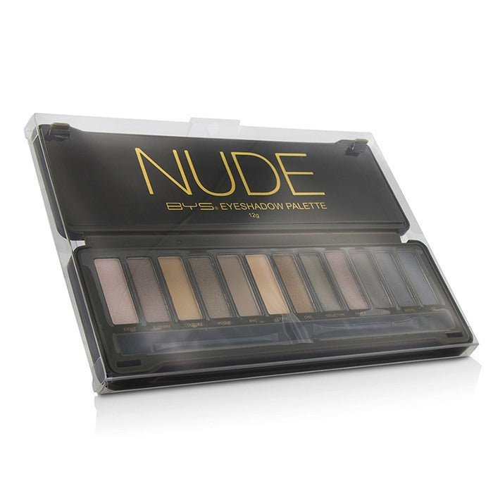 BYS Palette de fards à paupières (12x fards à paupières, 2x applicateur) - Nude 12g/0.42oz