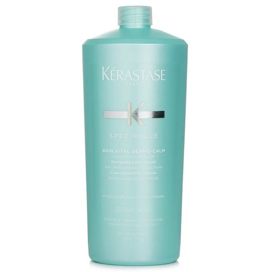 Kerastase Specifique Bain Vital Dermo-Calm Shampooing Nettoyant Apaisant (Cuir Chevelu Sensible, Cheveux Mixtes) 1000ml/34oz