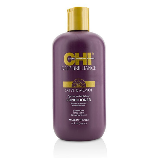 CHI Deep Brilliance Olive & Monoi Après-shampoing Hydratation Optimale 355ml/12oz