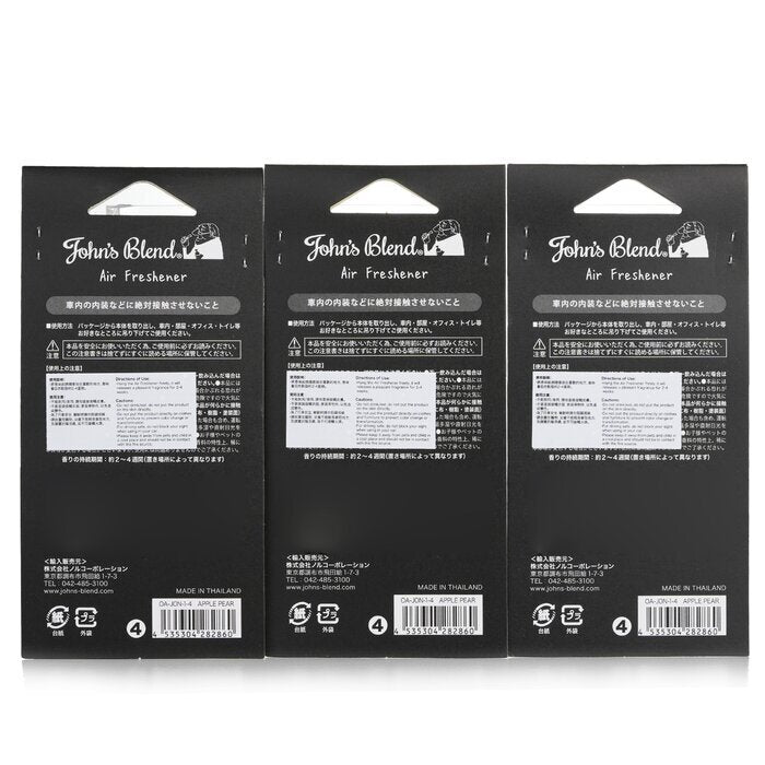 John's Blend Air Freshener - Apple Pear 3pcs
