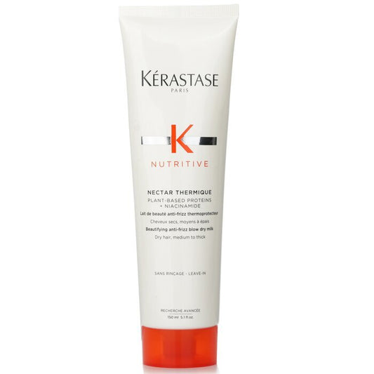 Kerastase Nutritive Nectar Thermique Lait Sublimateur Anti-Frisottis pour Brushing (Cheveux Secs Mi-Épais) 150ml/5.1oz