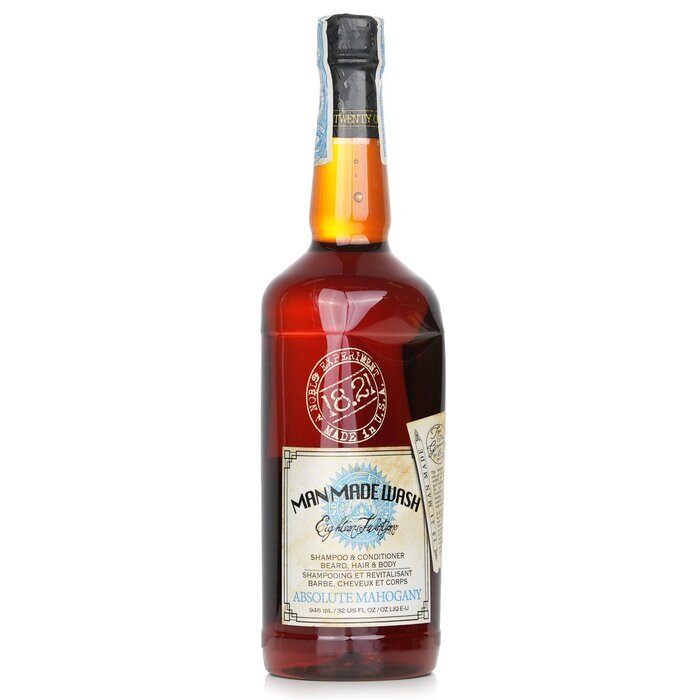 18.21 Man Made Man Made Wash Shampoo, Conditioner & Body Wash - Absolute Mahogany (box slightly damage) 950ml