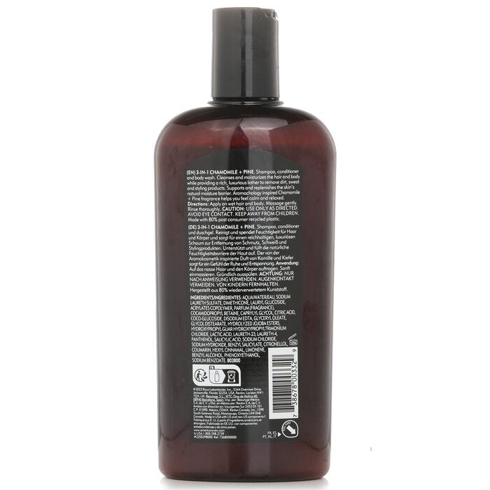 American Crew 3-in-1 Chamomile + Pine Shampoo, Conditoner And Body Wash 450ml