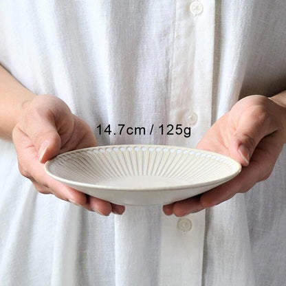Minoro Touki Minoyaki Ultra Light 14.7CM Ceramic Dish (Beige)-  Beige