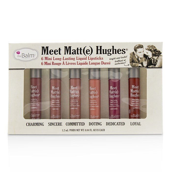 TheBalm Meet Matt(e) Hughes 6 Mini Long Lasting Liquid Lipsticks Kit - Vol.1 6x1.2ml